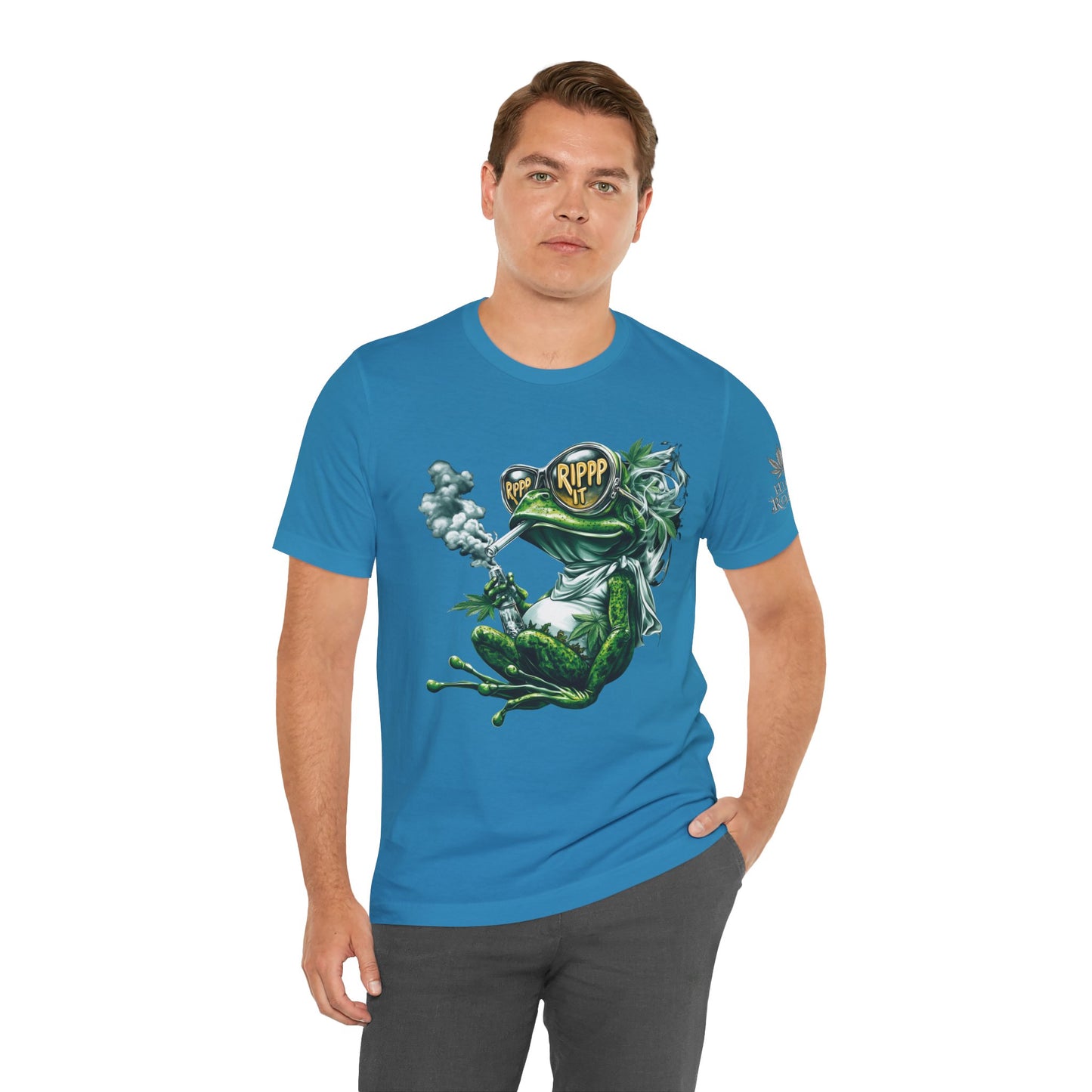 RIPPP IT Cosmic Frog Tee - Premium Airlume Cotton Cannabis Culture Streetwear