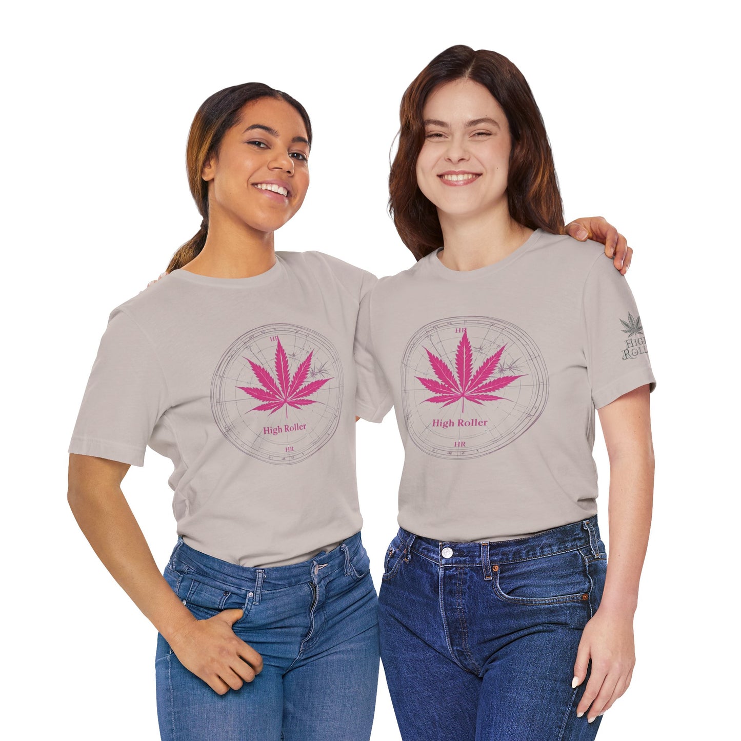 Cannabis Compass Tee - Navigation Leaf Art Design | High Roller