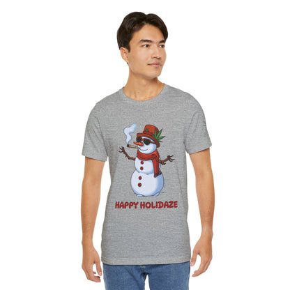 Happy Holidaze Premium Cannabis Christmas T-Shirt
