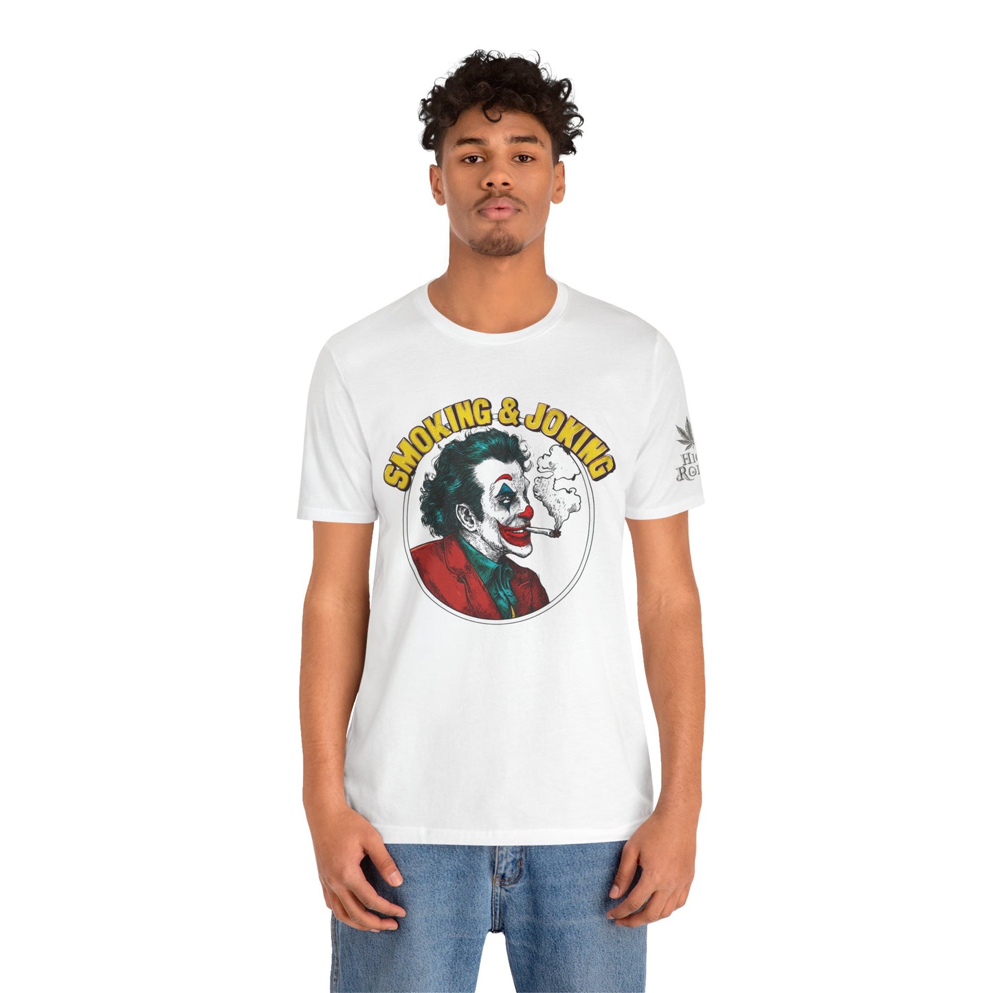 Smoking & Joking T-Shirt - Premium Airlume Cotton Cannabis Villain Pop Art Tee