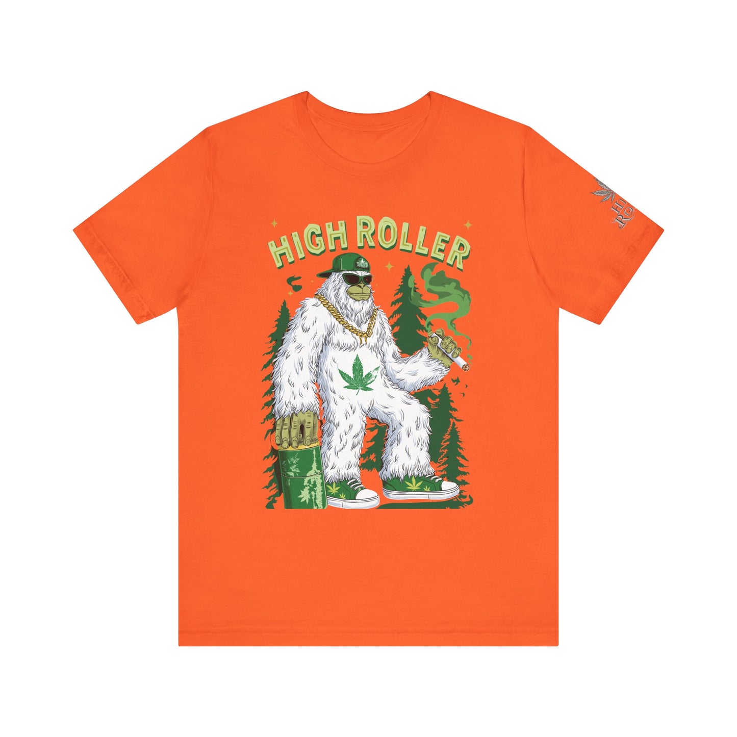 Alpine Yeti HIGH ROLLER T-Shirt - Premium Cannabis Mountain Culture Apparel