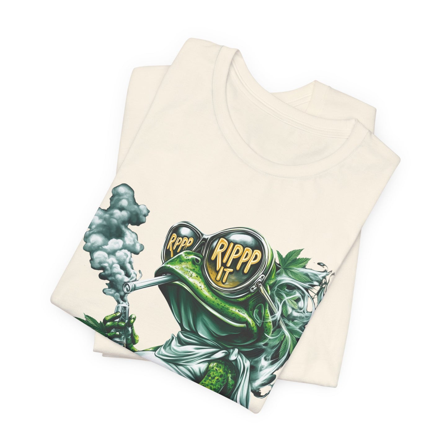 RIPPP IT Cosmic Frog Tee - Premium Airlume Cotton Cannabis Culture Streetwear