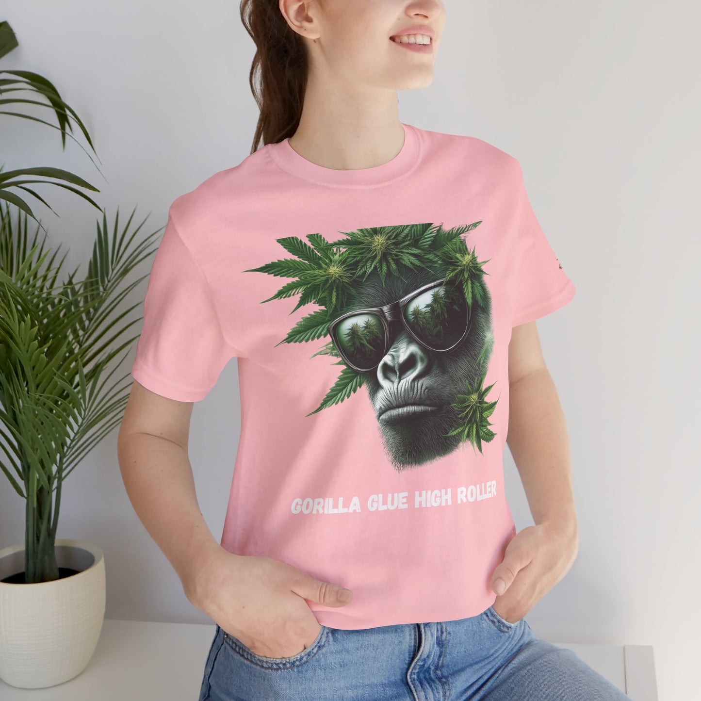 Gorilla Glue Elite Tee - Premium Airlume Cotton Cannabis Strain Culture Black Shirt