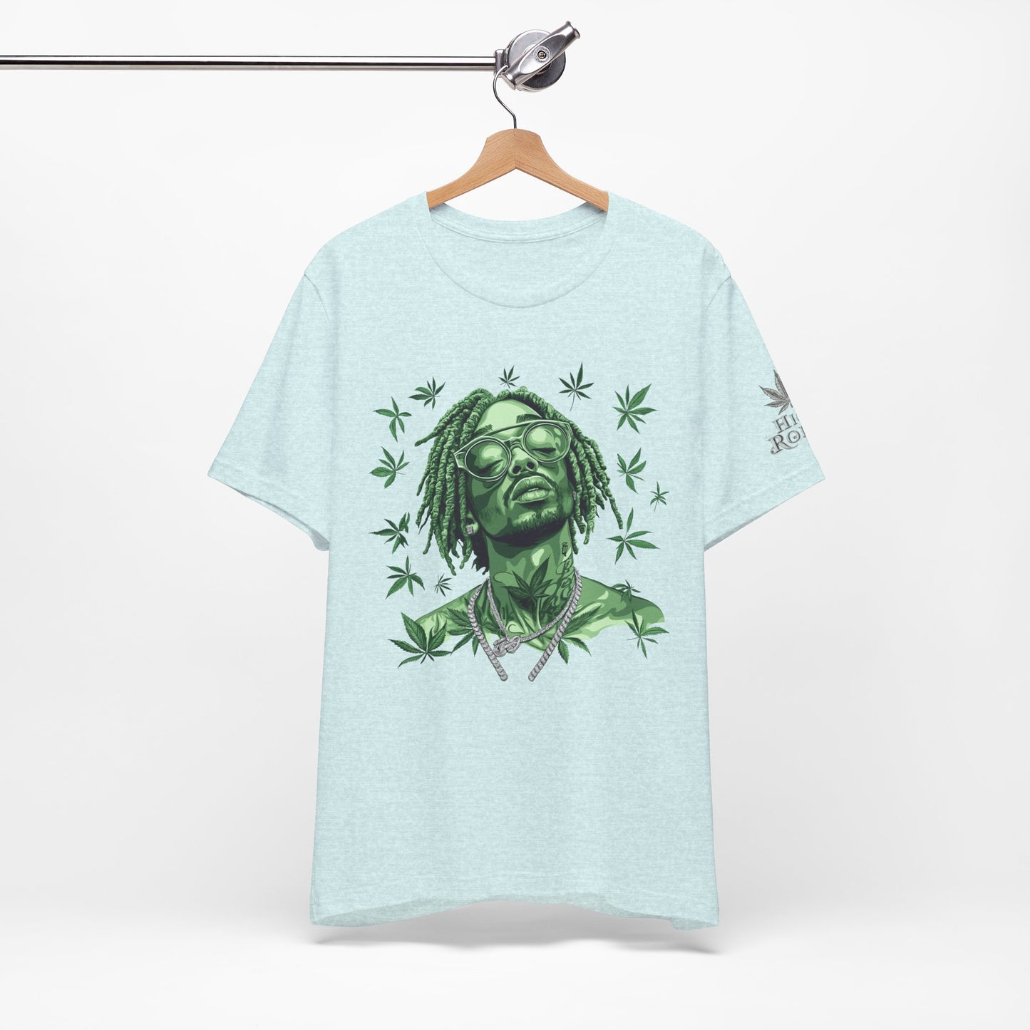 Elevated Vision Green Dream Tee - Premium Airlume Cotton Cannabis Culture Art