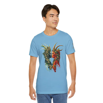 Sacred Union T-Shirt - Premium Airlume Cotton Cannabis Spirits Fantasy Art Tee