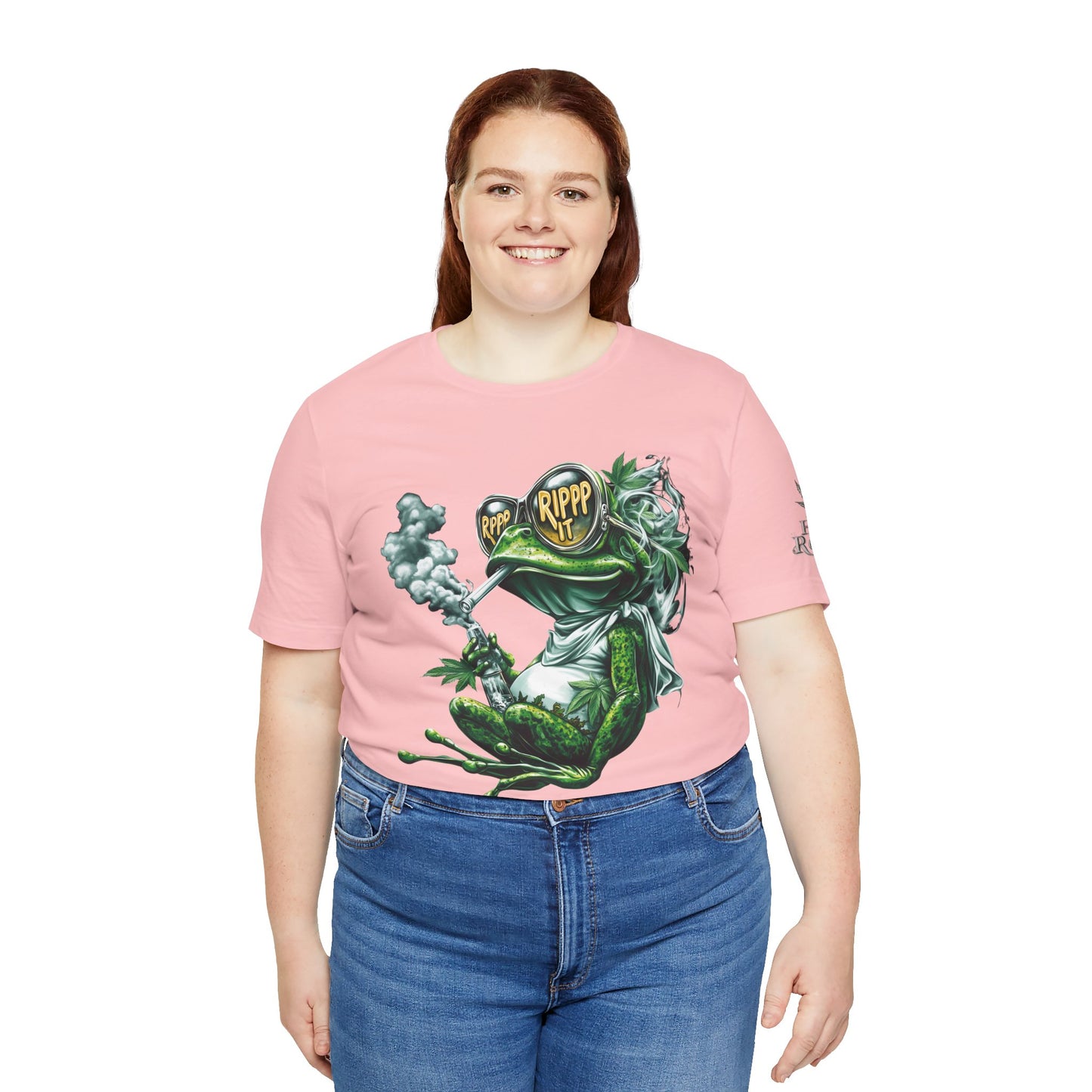 RIPPP IT Cosmic Frog Tee - Premium Airlume Cotton Cannabis Culture Streetwear