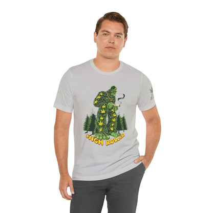 Cannabis Sasquatch Forest King T-Shirt - Premium Bigfoot 420 Lifestyle Apparel"