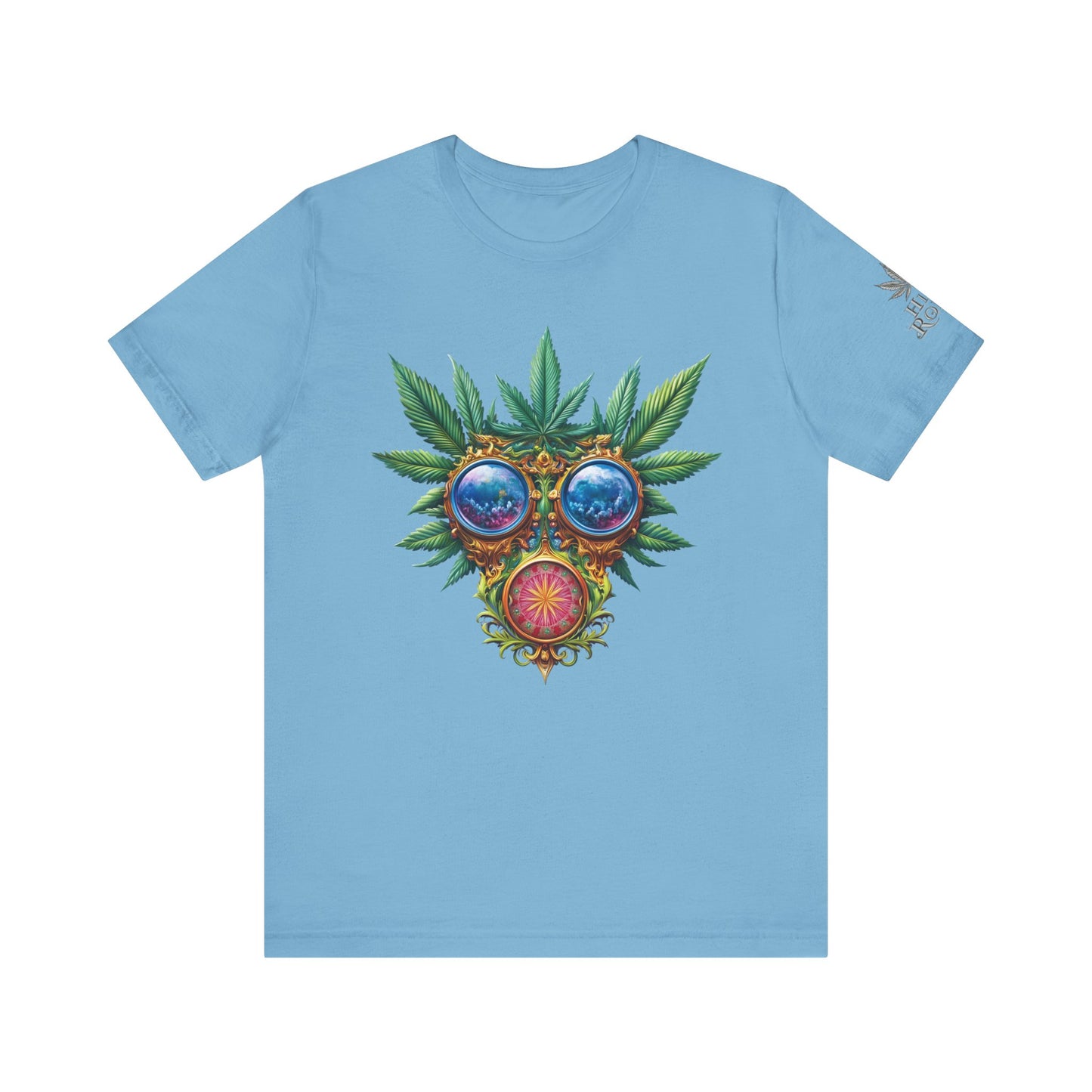 Third Eye Vision T-Shirt - Premium Airlume Cotton Cannabis Kaleidoscope Art Tee