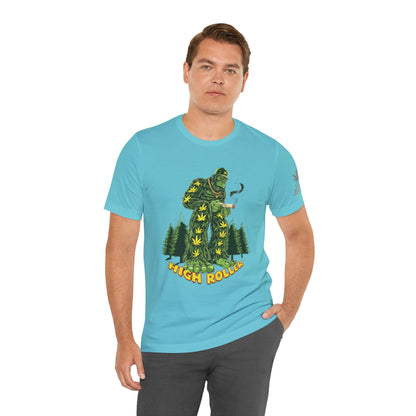 Cannabis Sasquatch Forest King T-Shirt - Premium Bigfoot 420 Lifestyle Apparel"