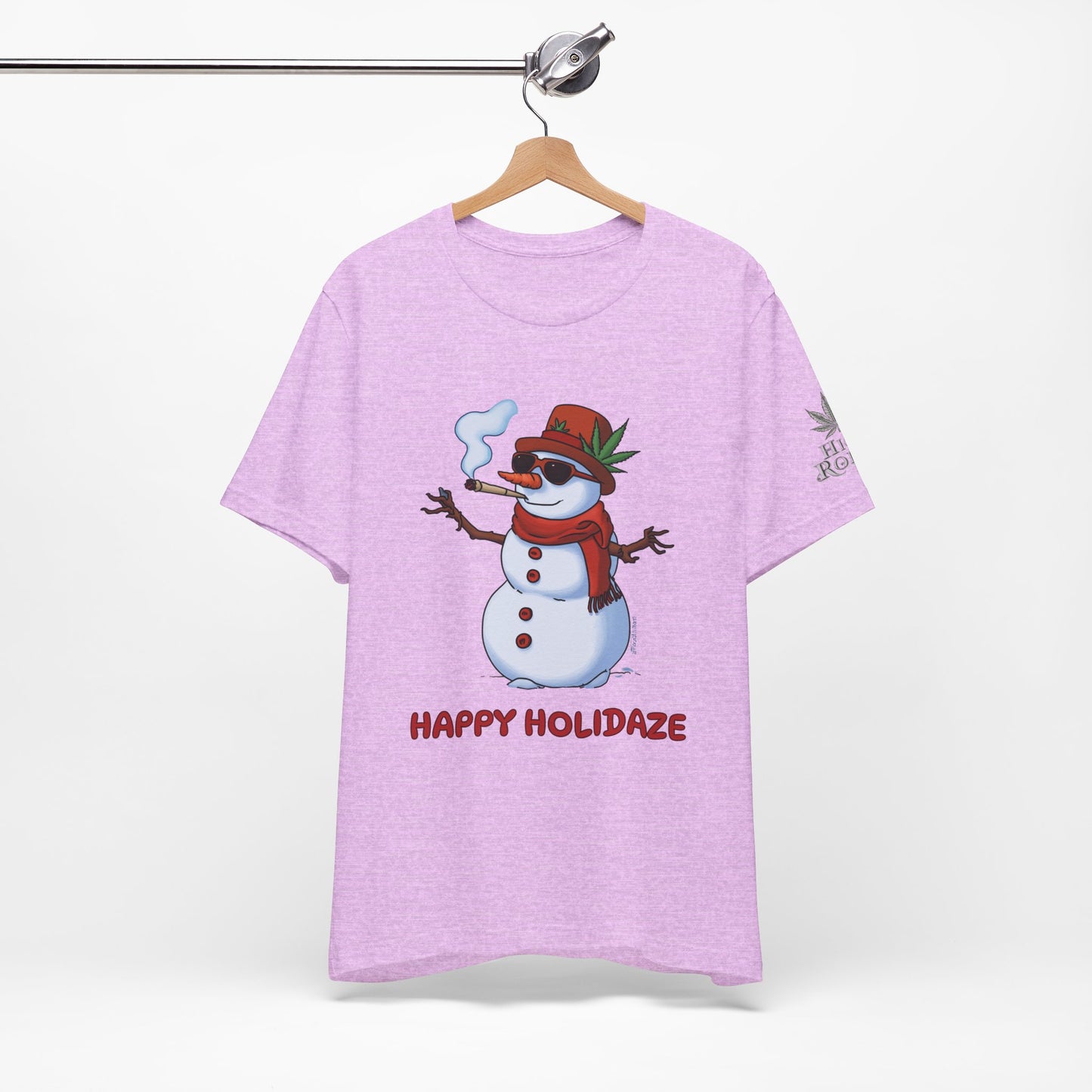 Happy Holidaze Premium Cannabis Christmas T-Shirt