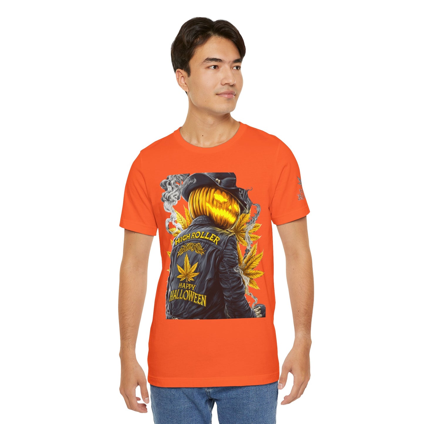 Halloween Witch Rider Cannabis T-Shirt - Premium Spooky 420 Biker Edition Apparel