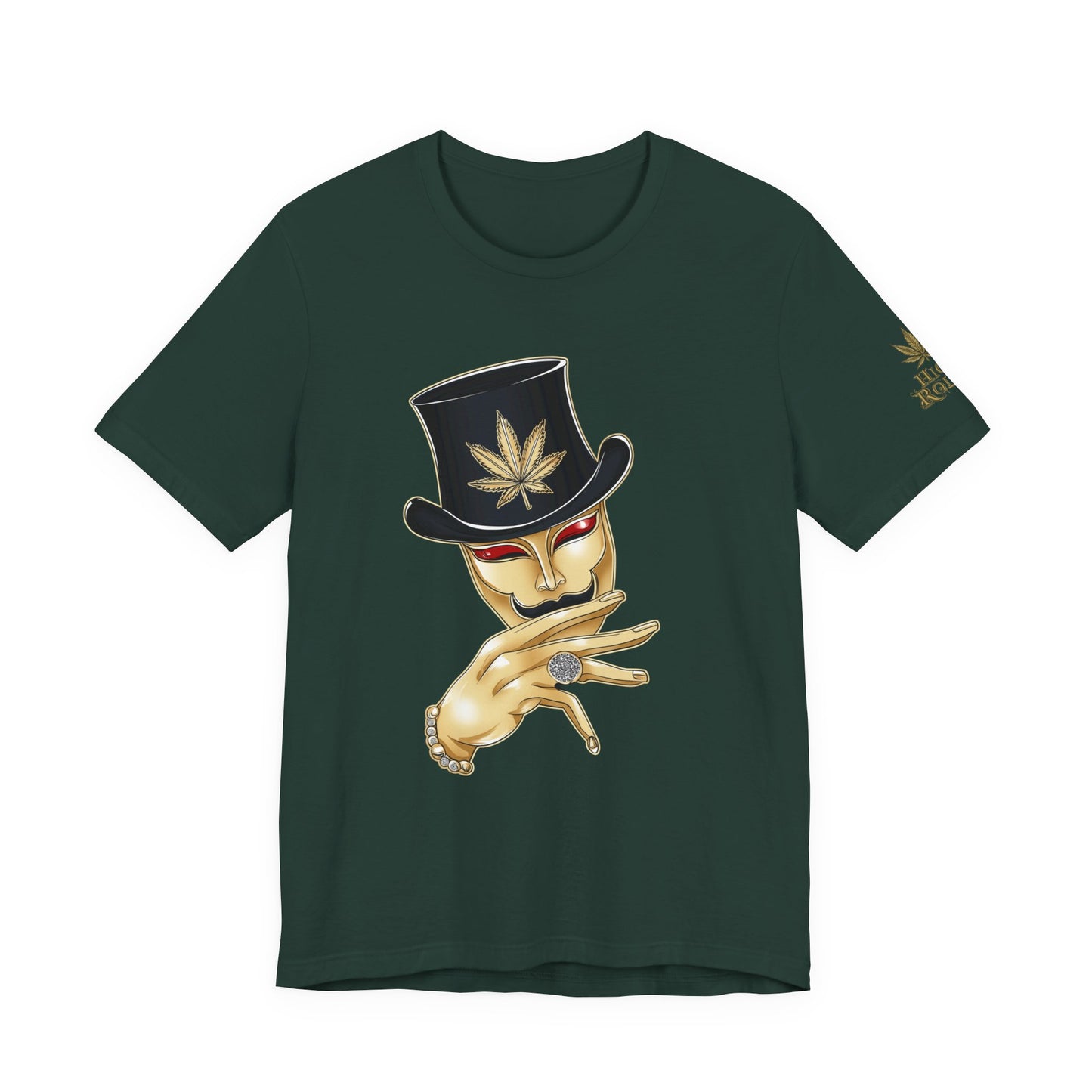 Golden Touch T-Shirt - Premium Airlume Cotton Cannabis Luxury Boss Art Tee