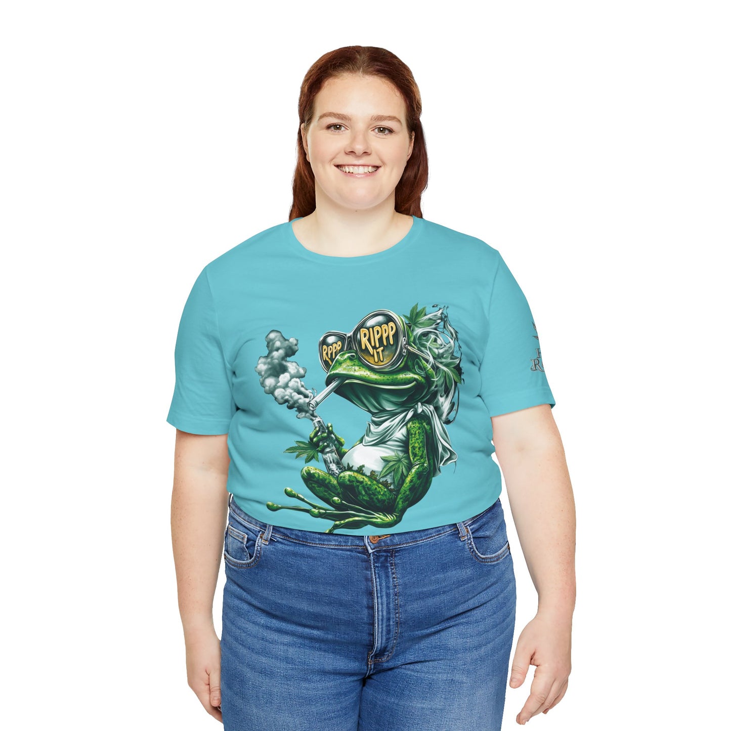 RIPPP IT Cosmic Frog Tee - Premium Airlume Cotton Cannabis Culture Streetwear