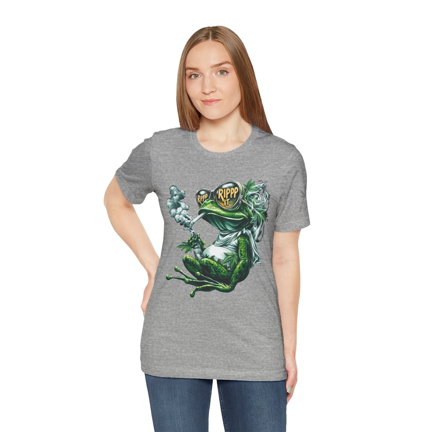 RIPPP IT Cosmic Frog Tee - Premium Airlume Cotton Cannabis Culture Streetwear