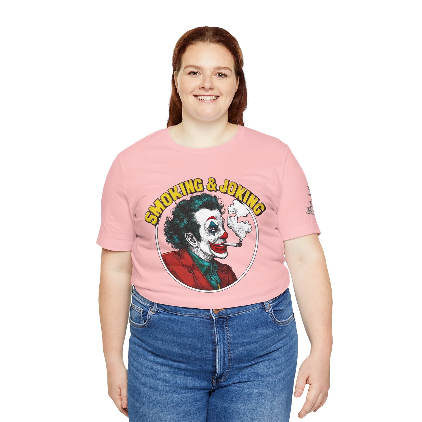 Smoking & Joking T-Shirt - Premium Airlume Cotton Cannabis Villain Pop Art Tee