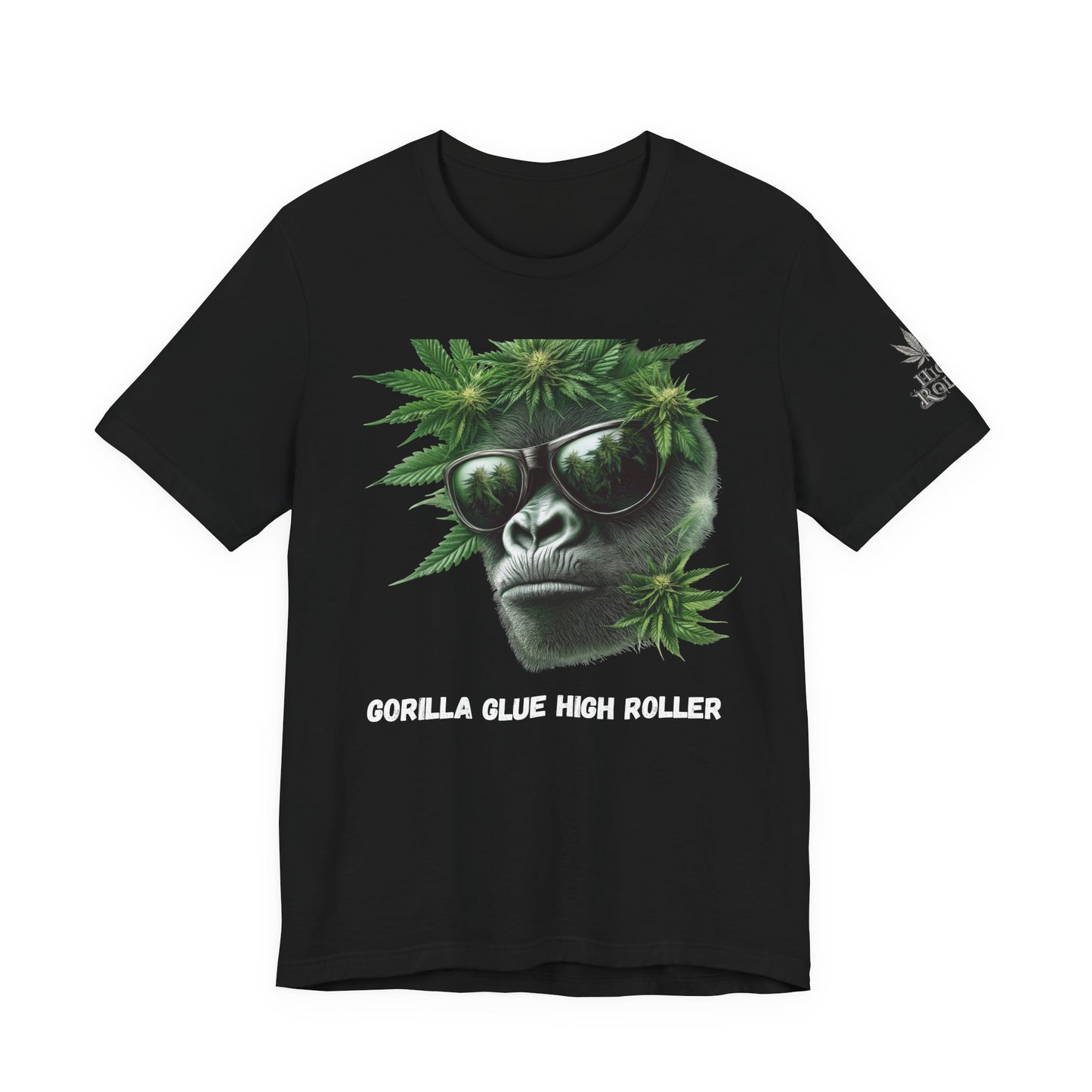 Gorilla Glue Elite Tee - Premium Airlume Cotton Cannabis Strain Culture Black Shirt