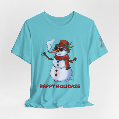 Happy Holidaze Premium Cannabis Christmas T-Shirt