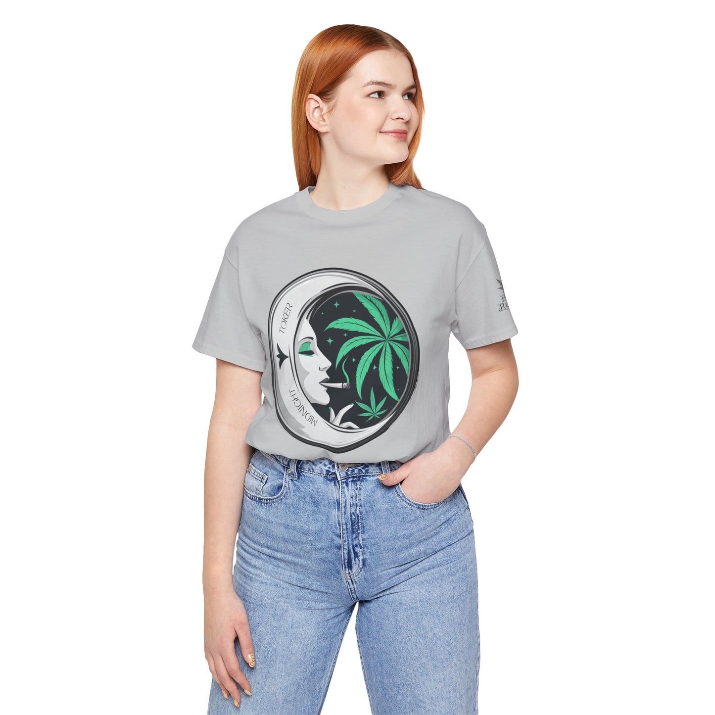 Toker Girl Coin Tee - Vintage Cannabis Portrait Art Design | High Roller