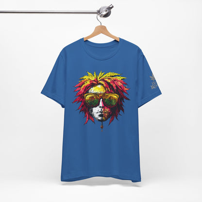 Rasta Cannabis Portrait Tee - Reggae Culture Art Design | High Roller