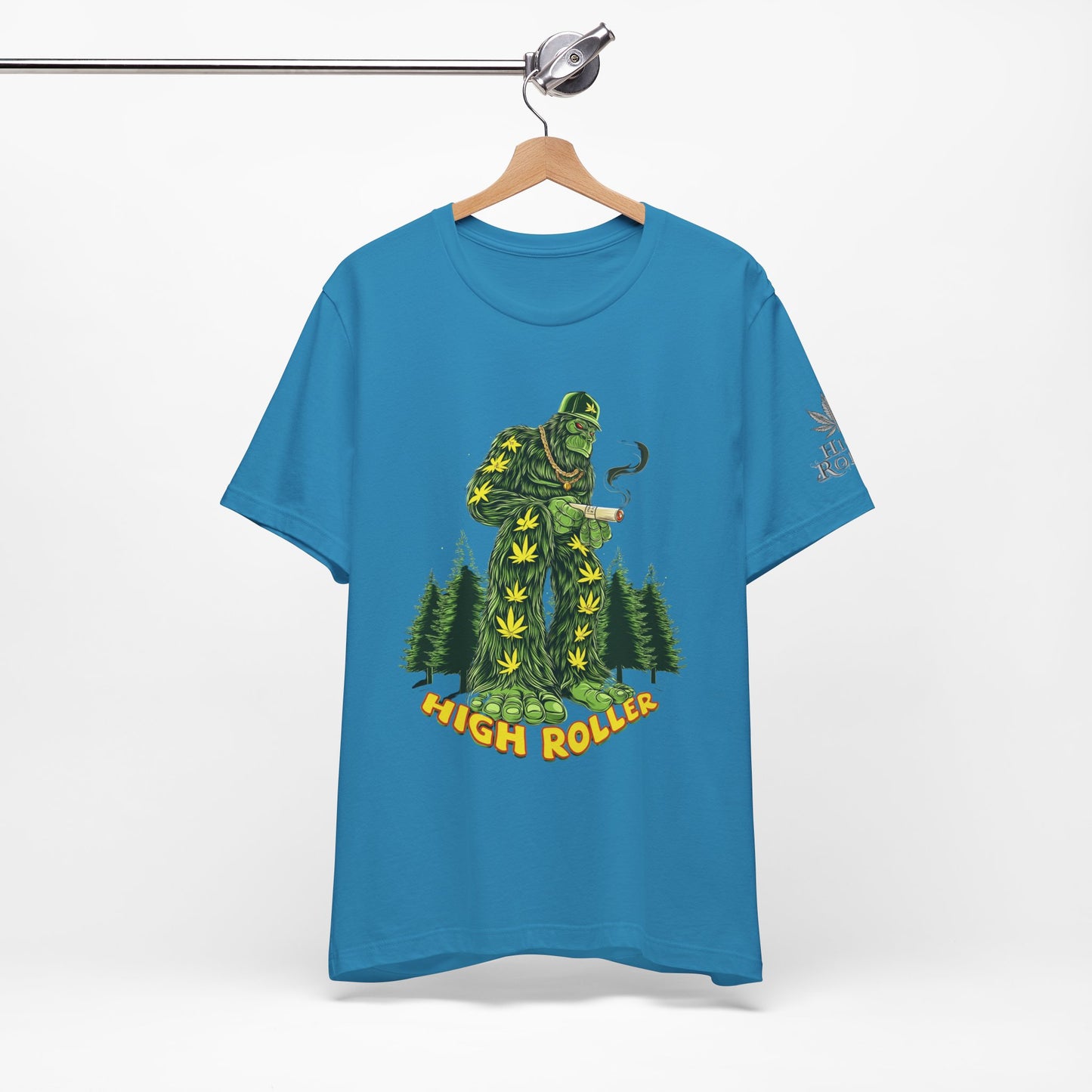Cannabis Sasquatch Forest King T-Shirt - Premium Bigfoot 420 Lifestyle Apparel"