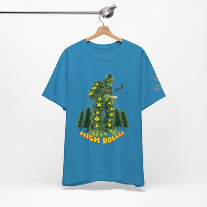 Cannabis Sasquatch Forest King T-Shirt - Premium Bigfoot 420 Lifestyle Apparel"