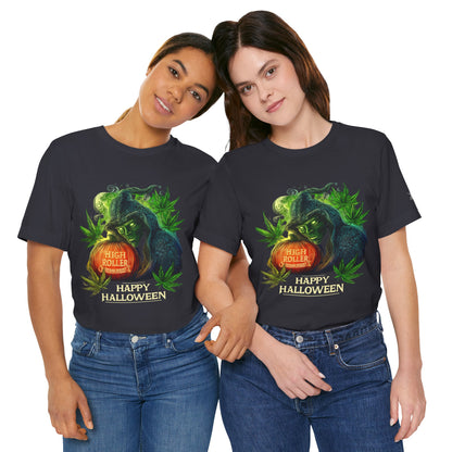 Cannabis Witch's Brew Halloween T-Shirt - Premium Spooky 420 Black Edition Apparel"