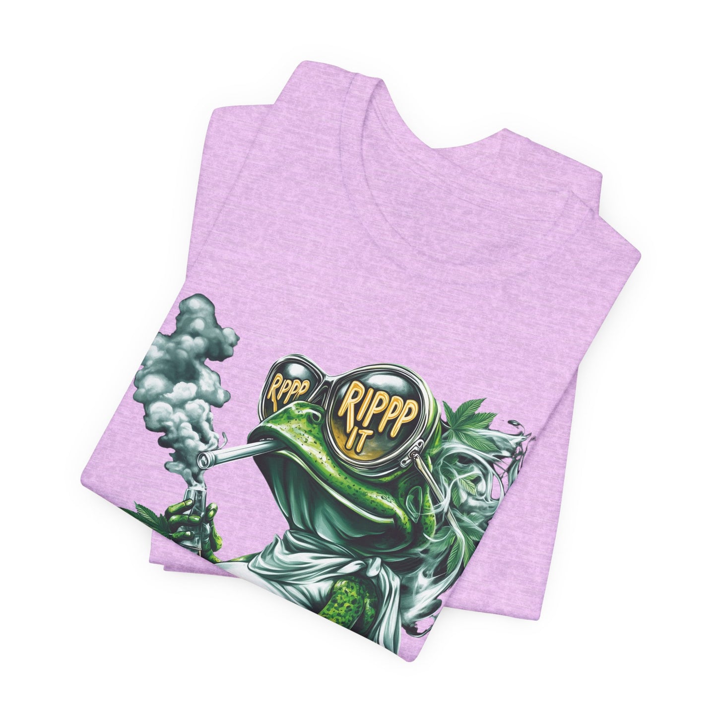 RIPPP IT Cosmic Frog Tee - Premium Airlume Cotton Cannabis Culture Streetwear