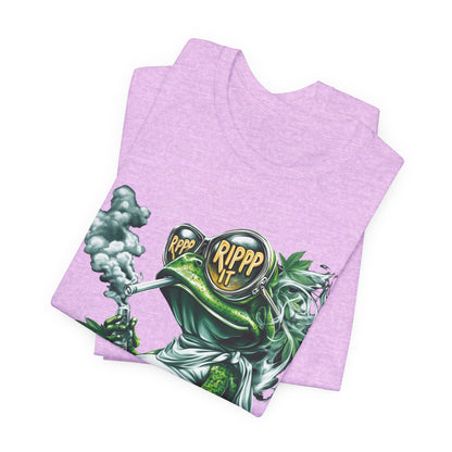 RIPPP IT Cosmic Frog Tee - Premium Airlume Cotton Cannabis Culture Streetwear