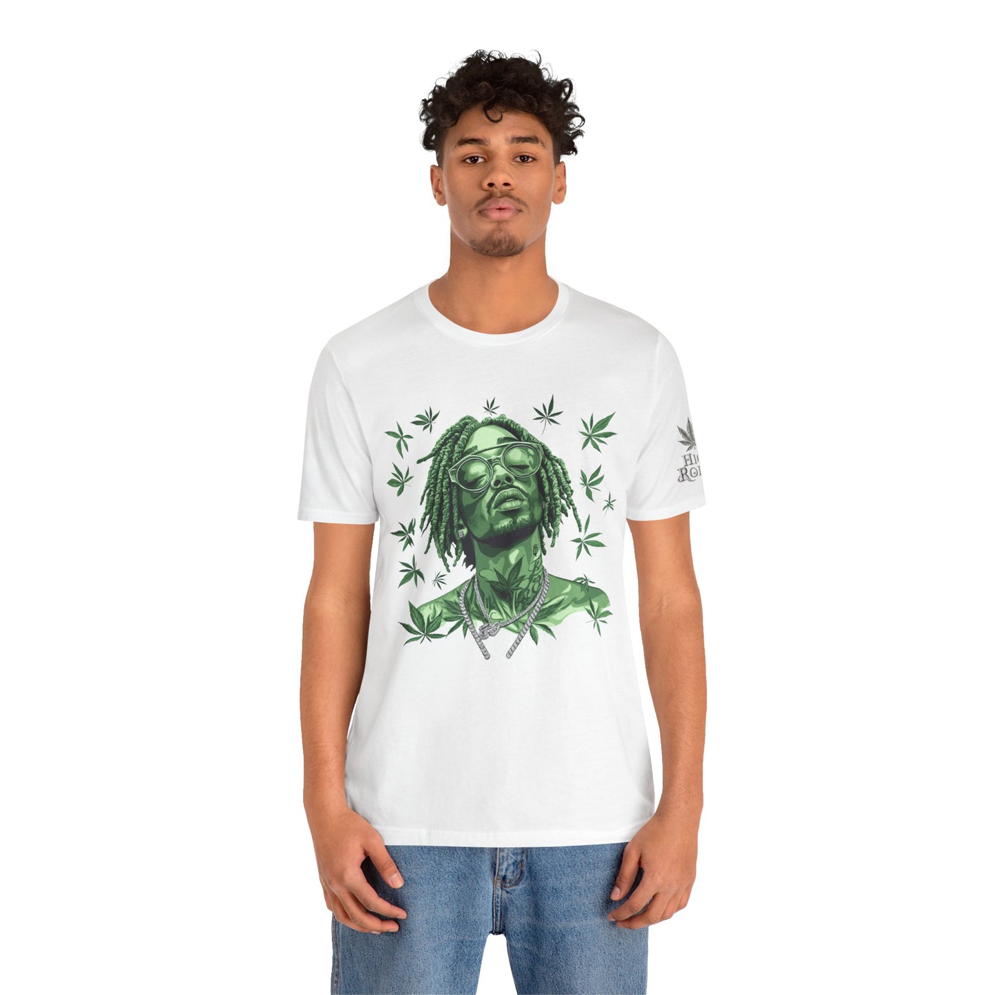 Elevated Vision Green Dream Tee - Premium Airlume Cotton Cannabis Culture Art