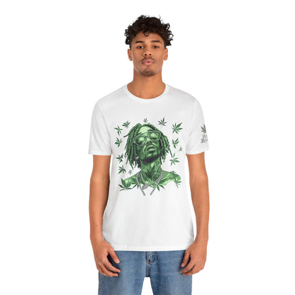 Elevated Vision Green Dream Tee - Premium Airlume Cotton Cannabis Culture Art