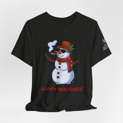 Happy Holidaze Premium Cannabis Christmas T-Shirt