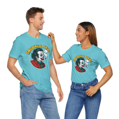 Smoking & Joking T-Shirt - Premium Airlume Cotton Cannabis Villain Pop Art Tee