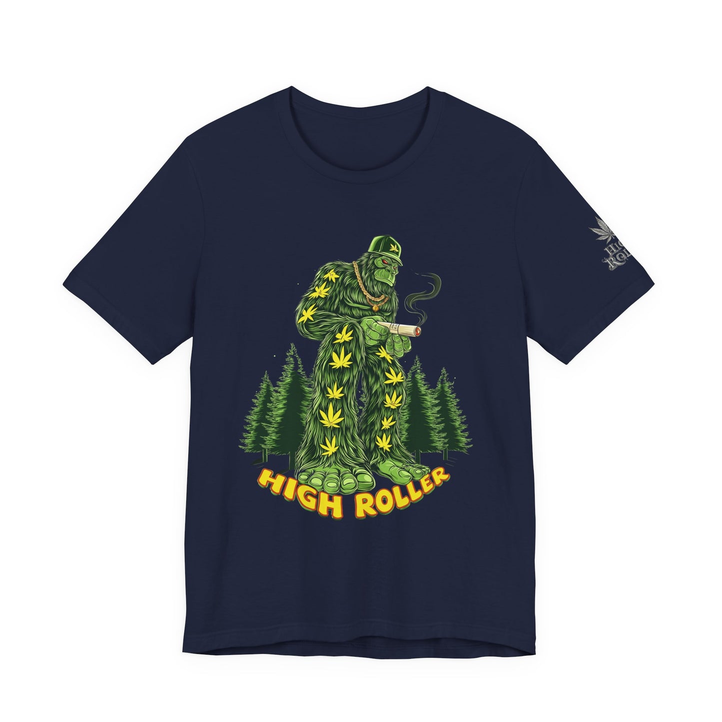 Cannabis Sasquatch Forest King T-Shirt - Premium Bigfoot 420 Lifestyle Apparel"