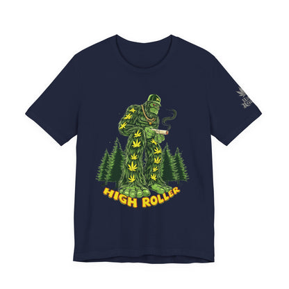 Cannabis Sasquatch Forest King T-Shirt - Premium Bigfoot 420 Lifestyle Apparel"