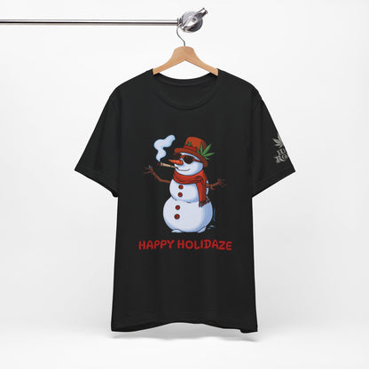Happy Holidaze Premium Cannabis Christmas T-Shirt