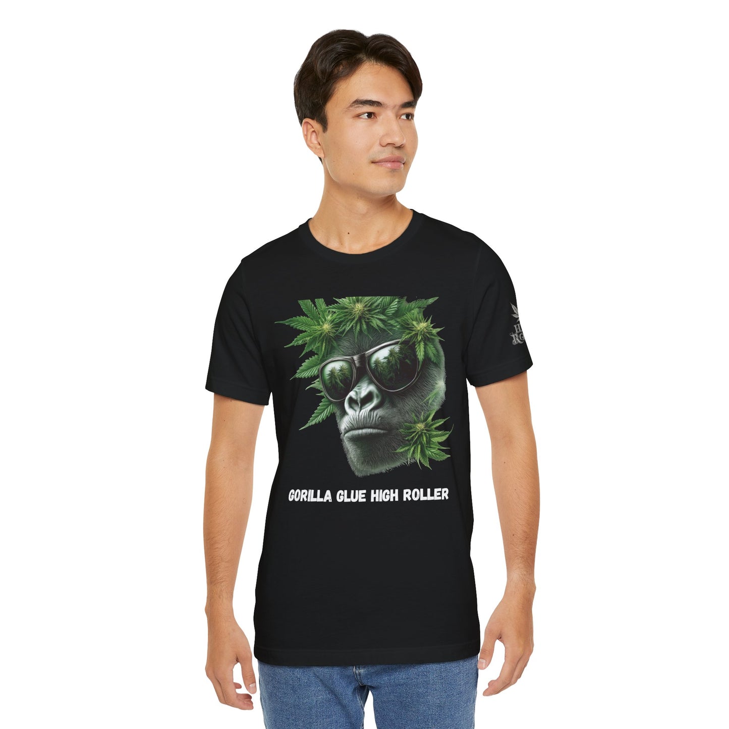 Gorilla Glue Elite Tee - Premium Airlume Cotton Cannabis Strain Culture Black Shirt