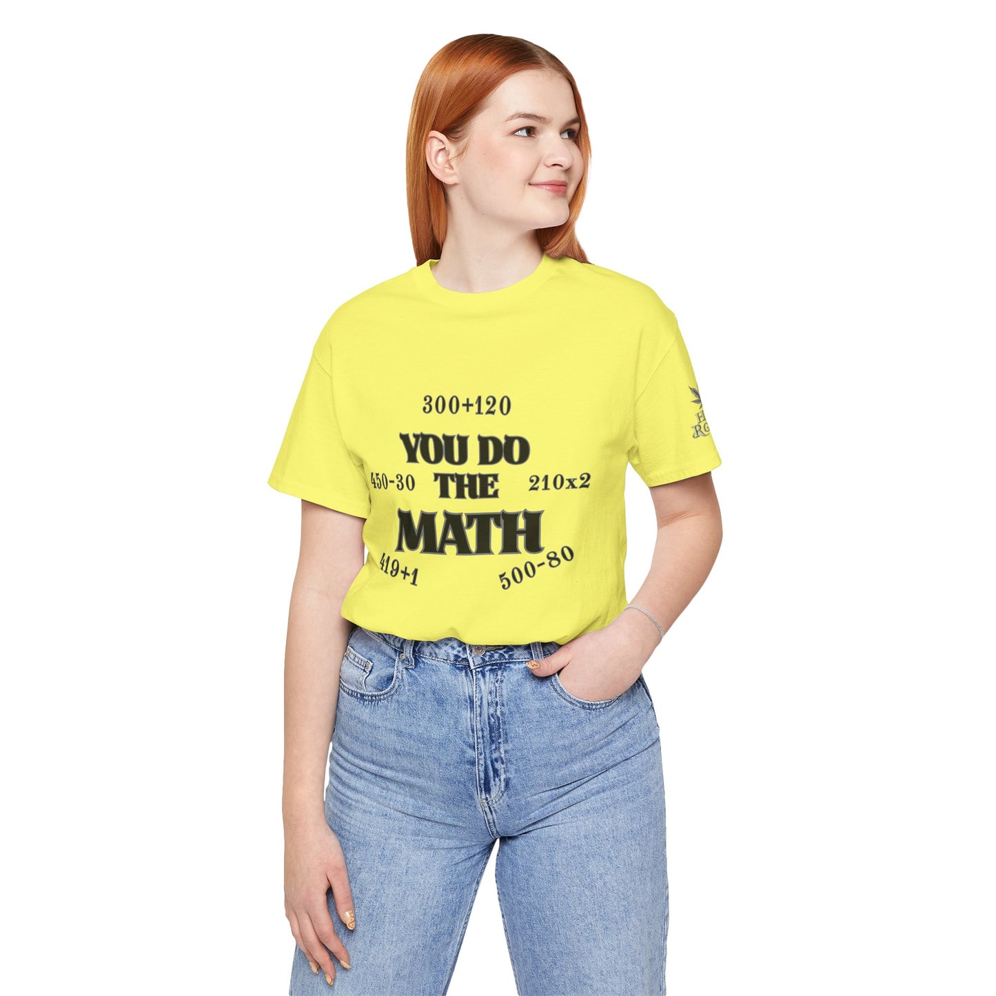 High Roller You Do The Math 420 Equations Cannabis T-Shirt - Premium Mathematical Humor Wordplay Intelligence Comedy Apparel
