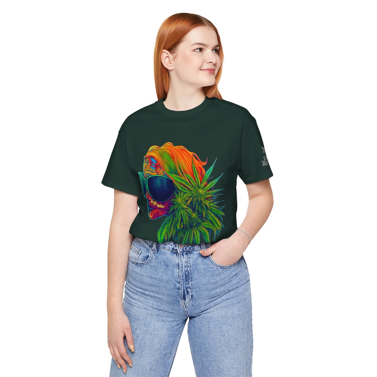 Neon Dreams Tee - Premium Airlume Cotton Cannabis Culture Psychedelic Profile Art