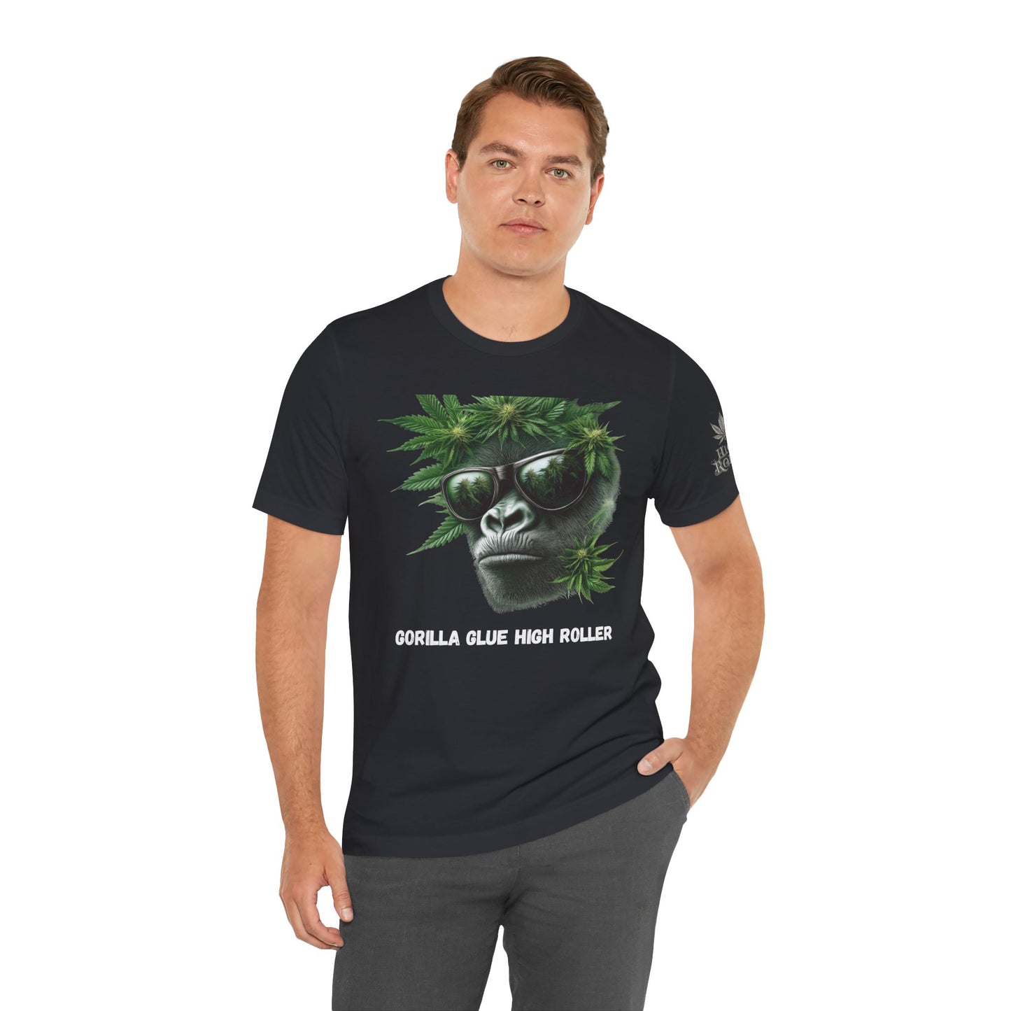 Gorilla Glue Elite Tee - Premium Airlume Cotton Cannabis Strain Culture Black Shirt