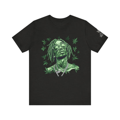 Elevated Vision Green Dream Tee - Premium Airlume Cotton Cannabis Culture Art