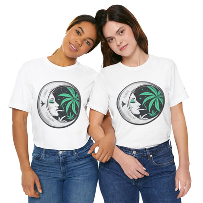Toker Girl Coin Tee - Vintage Cannabis Portrait Art Design | High Roller