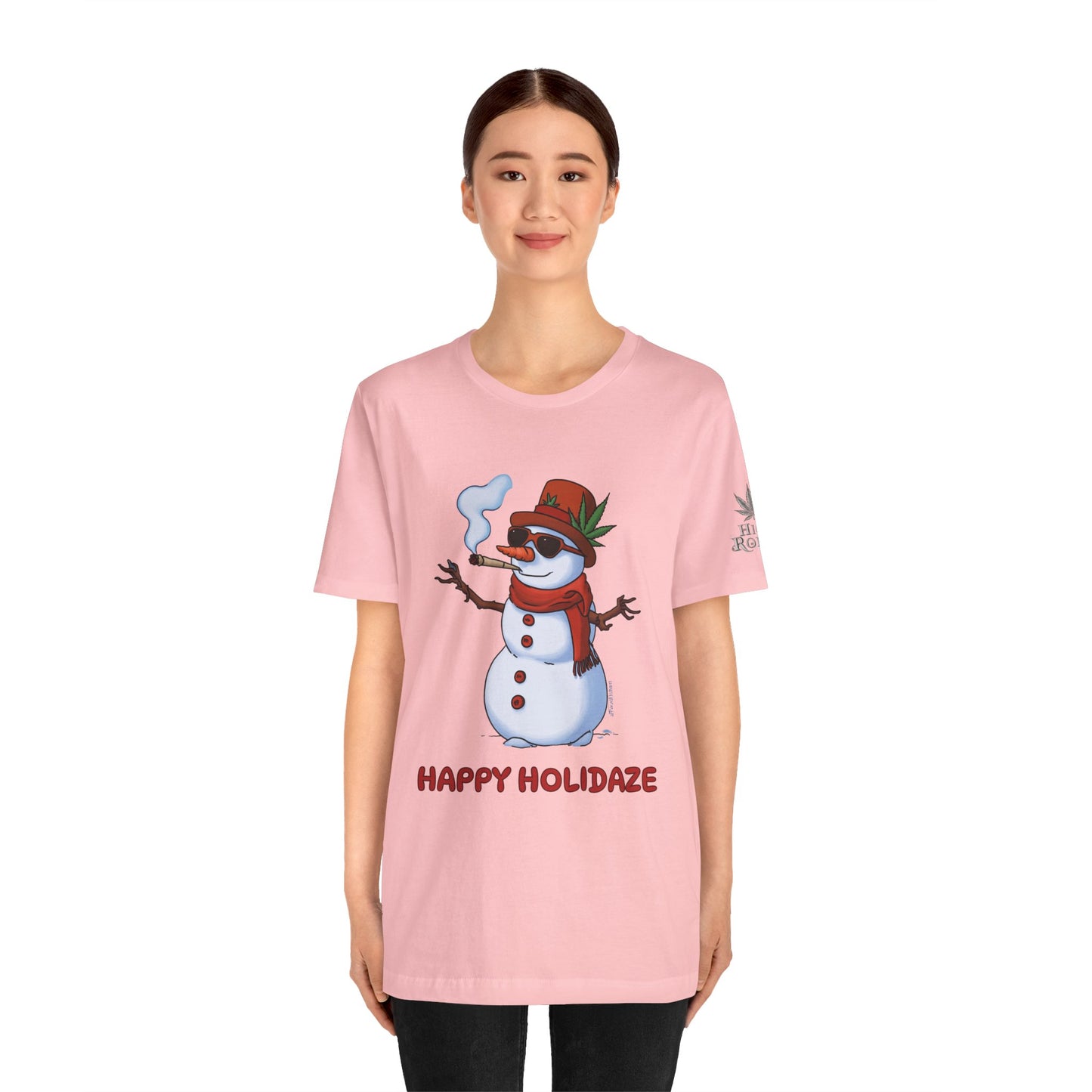 Happy Holidaze Premium Cannabis Christmas T-Shirt