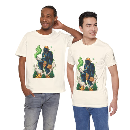 Bigfoot Cannabis Scholar T-Shirt - Premium Sasquatch 420 Lifestyle Apparel