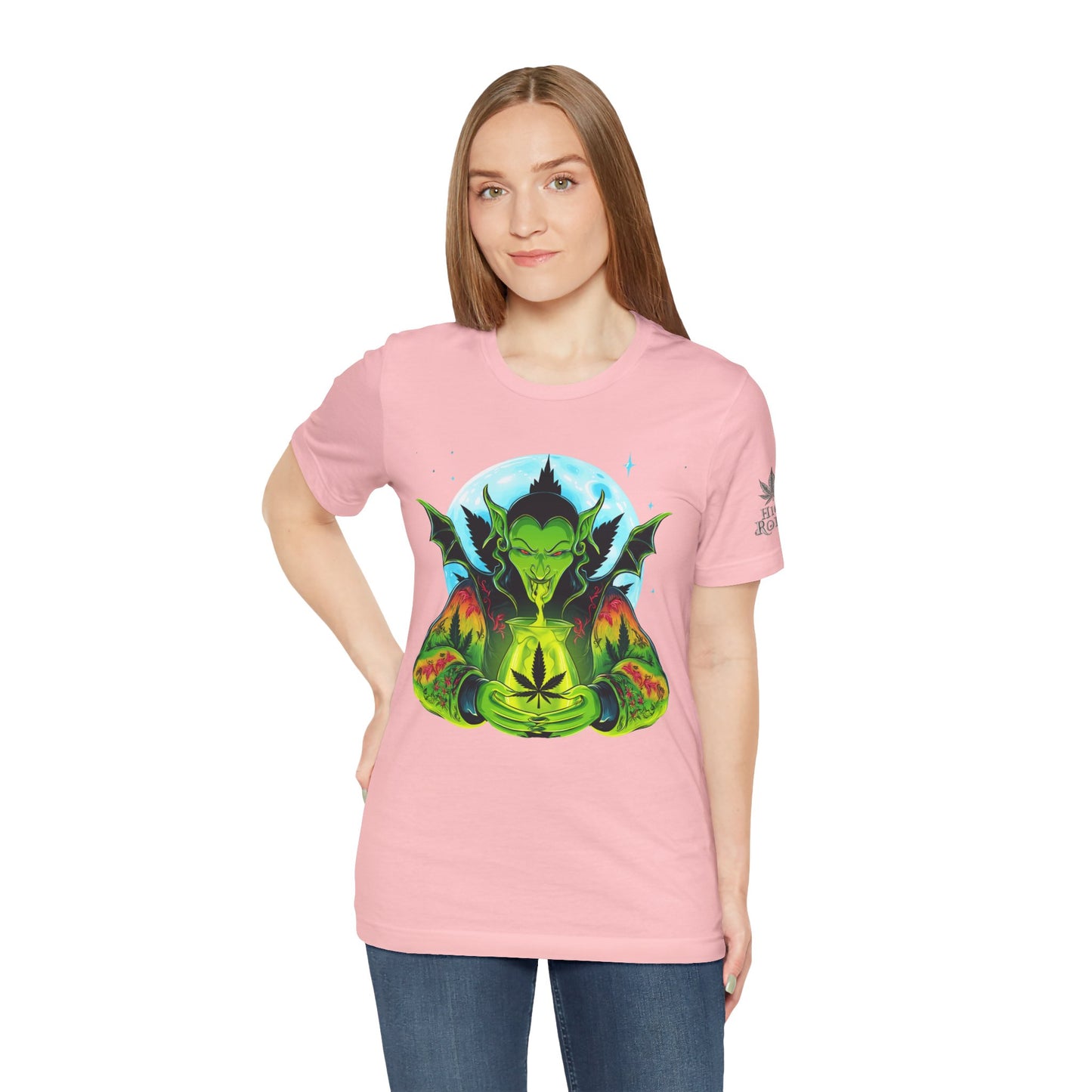 Mystic Dragon Guardian Cannabis Meditation T-Shirt - Premium Psychedelic 420 Apparel