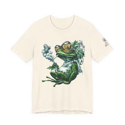 RIPPP IT Cosmic Frog Tee - Premium Airlume Cotton Cannabis Culture Streetwear