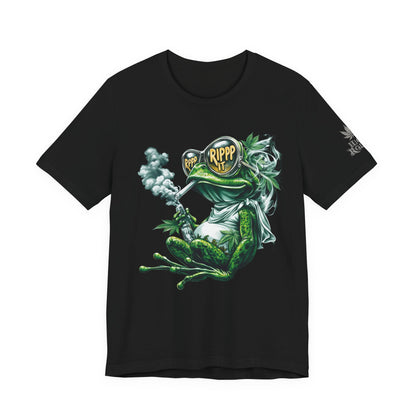 RIPPP IT Cosmic Frog Tee - Premium Airlume Cotton Cannabis Culture Streetwear