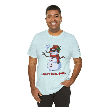 Happy Holidaze Premium Cannabis Christmas T-Shirt