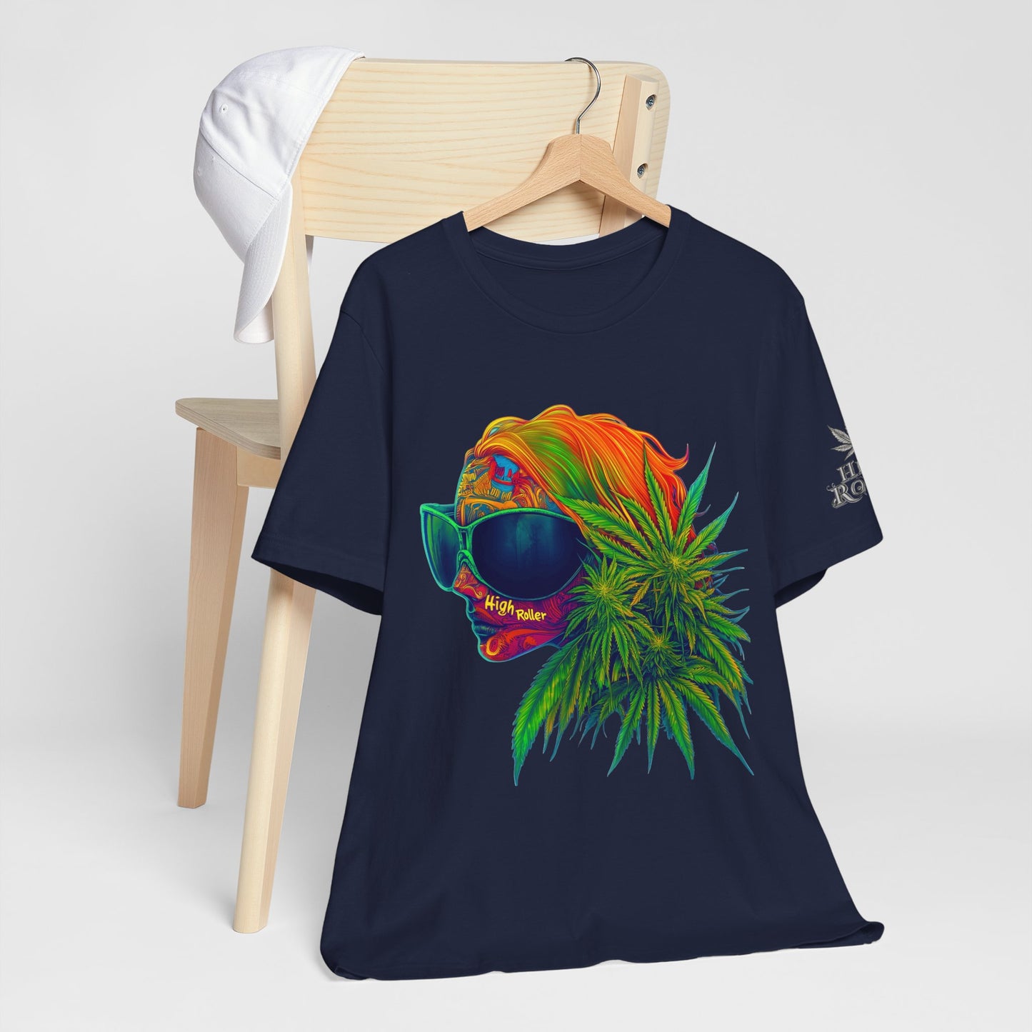 Neon Dreams Tee - Premium Airlume Cotton Cannabis Culture Psychedelic Profile Art