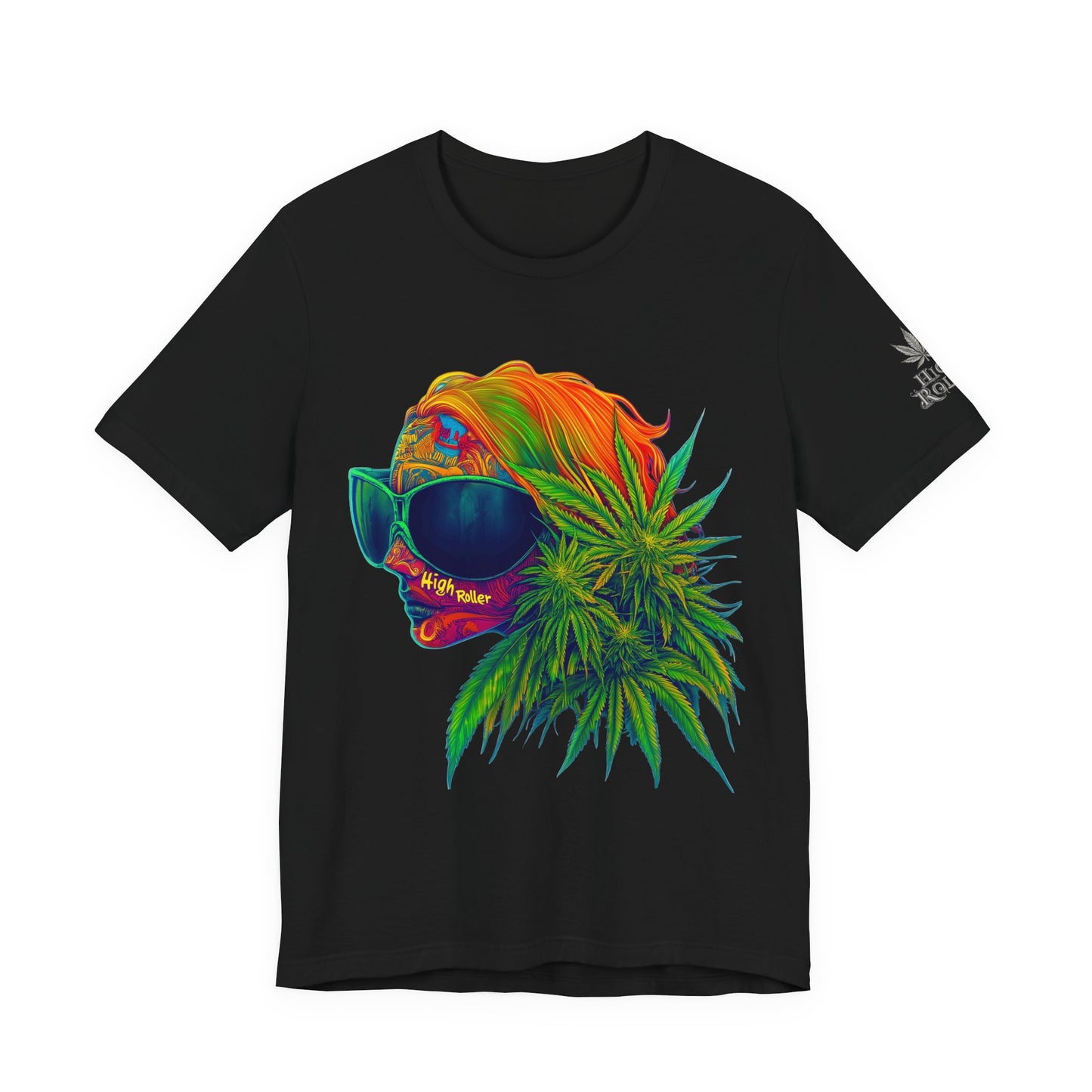 Neon Dreams Tee - Premium Airlume Cotton Cannabis Culture Psychedelic Profile Art