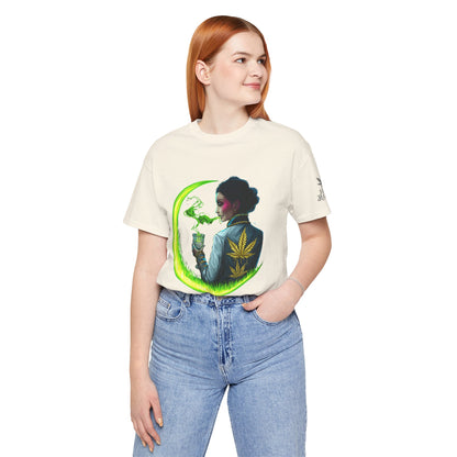 Cannabis Queen Commander T-Shirt - Premium Afrofuturistic 420 Lifestyle Apparel"